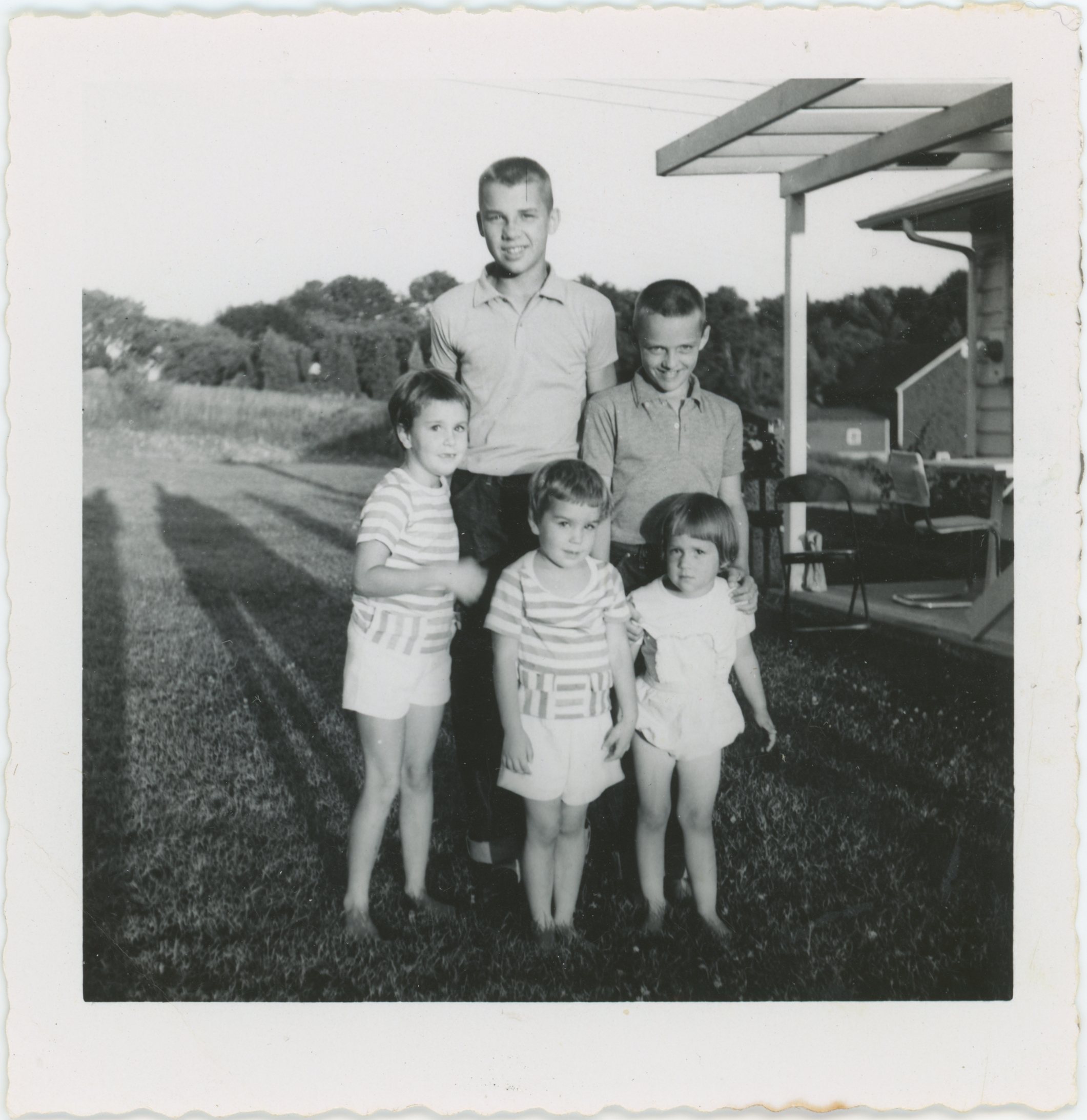 Nelson children at family gathering, c.1960